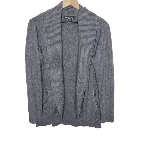 BAREFOOT DREAMS STYLE 452 Women's L XL Rounded Circle Cardigan Sweater Gray - Picture 1 of 12